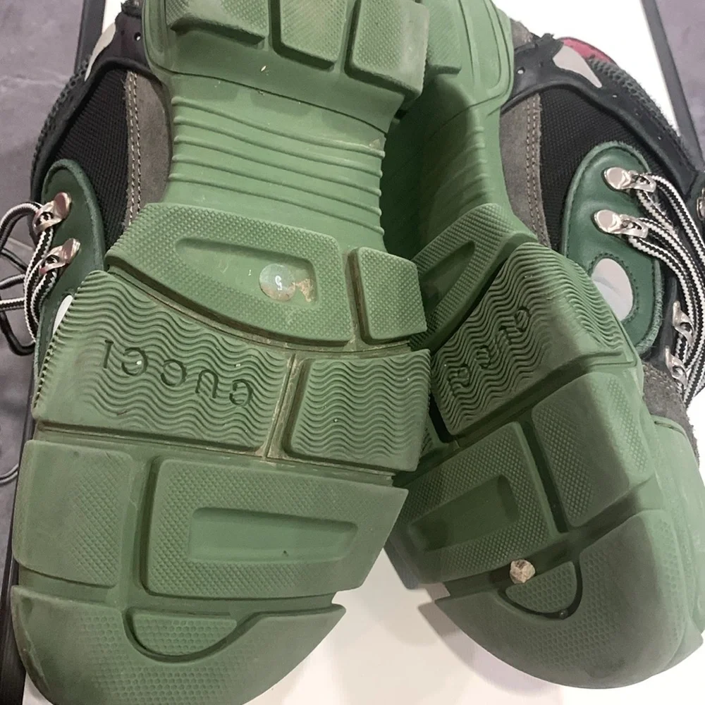 Gucci Flashtrek Sega Green Boots - Picture 5 of 6